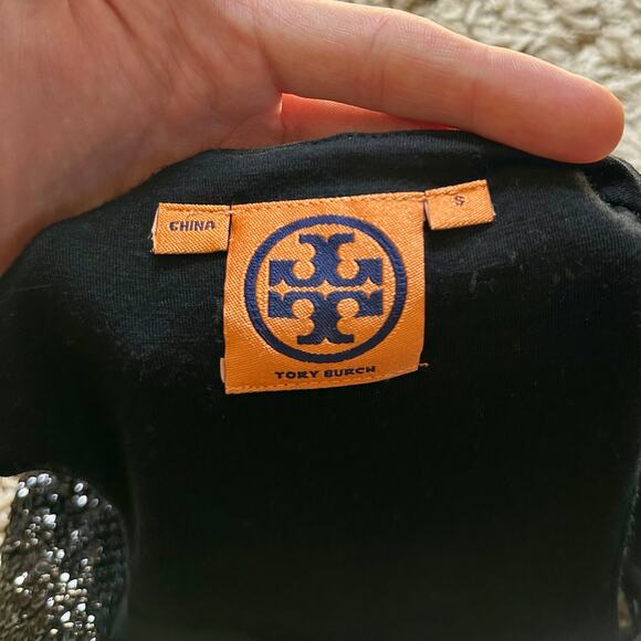 Black Tory Burch Sequin Sleeveless Pencil Dress Wool Nylon Women’s Size S - Picture 8 of 15